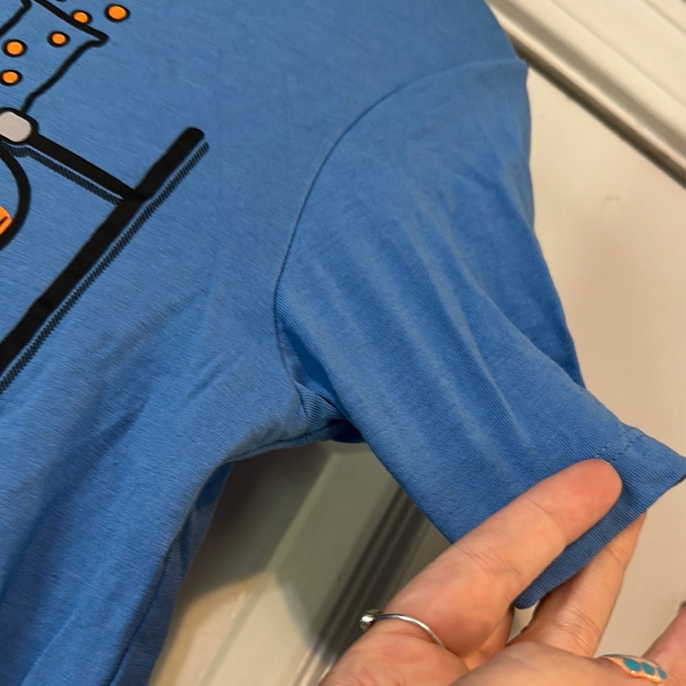 Falls Creek Blue Cartoon Graphic Short Sleeve Tee - Picture 5 of 7